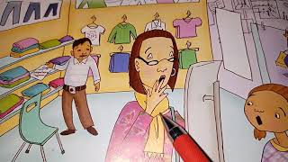 #English world #Third grade #Unit 8 #Aunt Jemima's earring #Reading #page 82+83 #in the mall