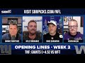NFL Week 2 Opening Lines Highlights 🏈 | Week 2: Giants vs. Washington Early Odds and Analysis