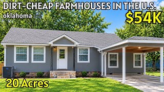 7 Dirt Cheap Oklahoma Farmhouses with Acreage — Move In Without Waiting