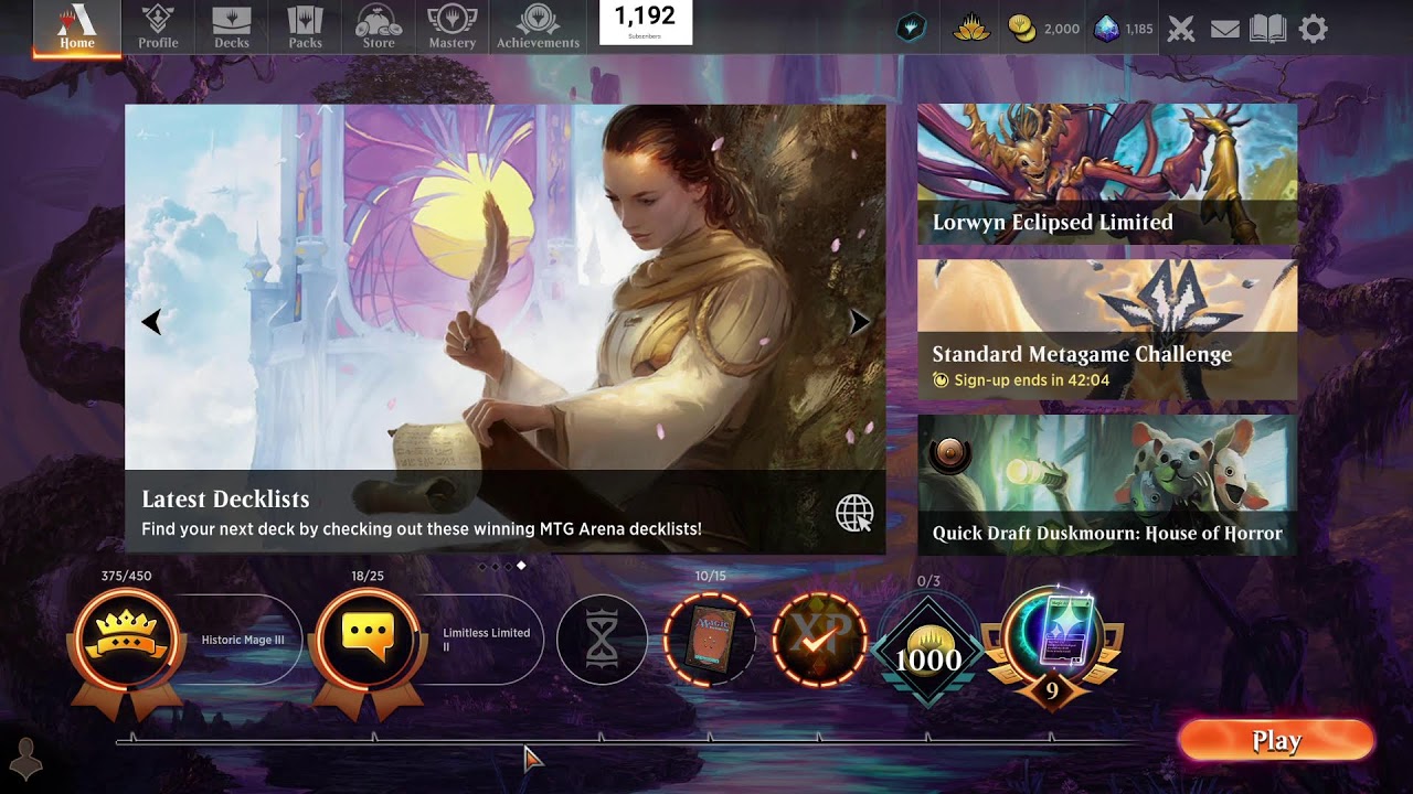 let's play magic the gathering arena