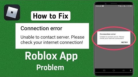 How To Fix Roblox Connection Error in Mobile (2024)