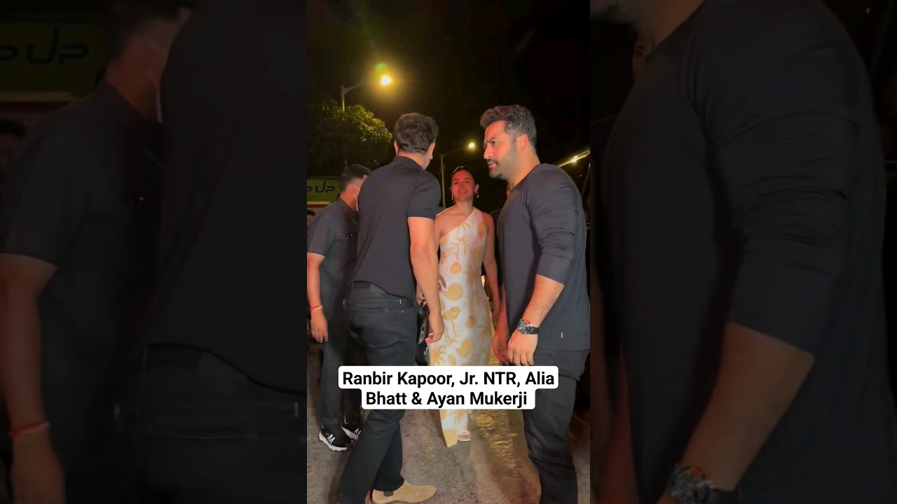 Ranbir Kapoor, Jr. NTR, Alia Bhatt, and Ayan Mukerji for Dinner Today!
