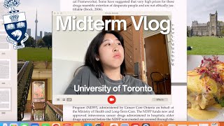 Midterm season vlog | University of Toronto, hair cut, stunning campus