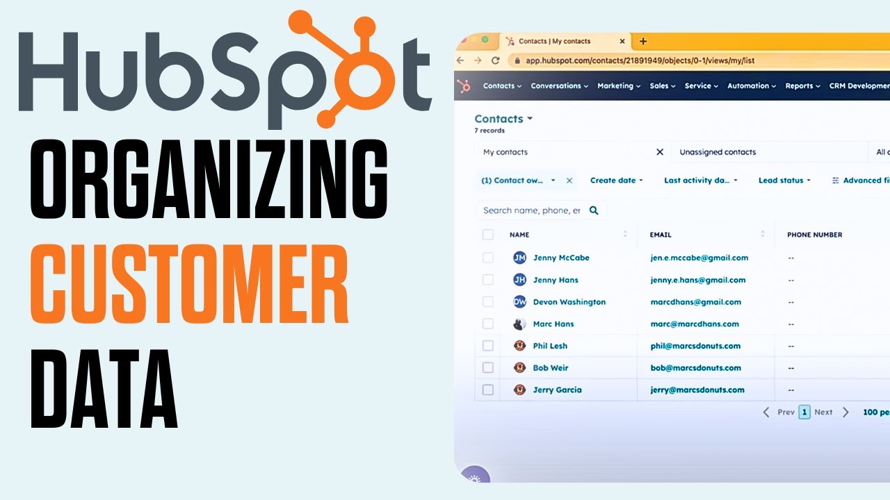 How To Organize Customer Data In HubSpot CRM Tutorial - YouTube