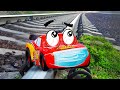 Experiment: Train vs Cars Toy | Satisfying Experiment - Woa Doodles