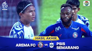 Hasil Akhir Pertandingan - Arema FC vs PSIS Semarang | BRI Liga 1 2024/25