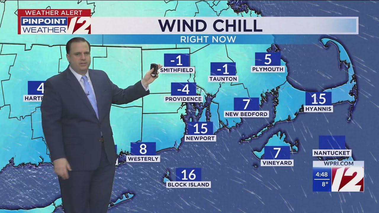 WPRI 12 Weather Forecast for 1/21/25: Bitterly cold for the next few ...