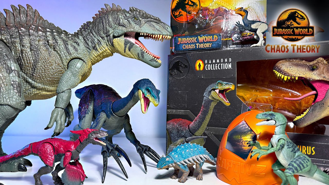 NEW GIGANOTOSAURUS Toys, THERIZINOSAURUS, Pyroraptor, Delta