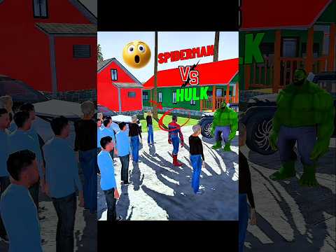 Spiderman Ne Ki Hulk Ki Car Chori 😱 | Indian Bike Driving 3d #shorts #viral #gta
