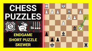 Chess Puzzles to Practice. Themes: Endgame, Short puzzle, Skewer. Learn Chess