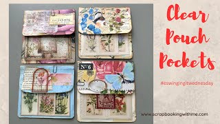 CLEAR SELF ADHESIVE POUCH ENVELOPE  POCKETS ~ #eswingingitwednesday