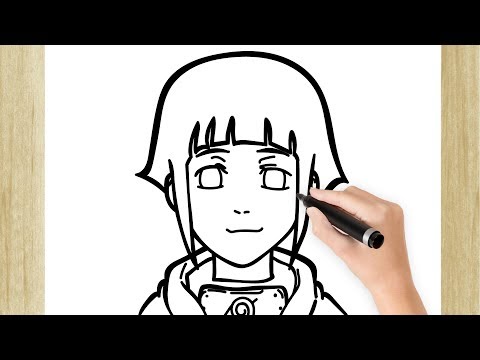 Hinata Hyuga Simple - Desenho de raposacray - Gartic