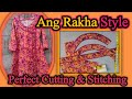 Latest angrakha frock cutting and stitching tutorial | how to make angrakha neck design
