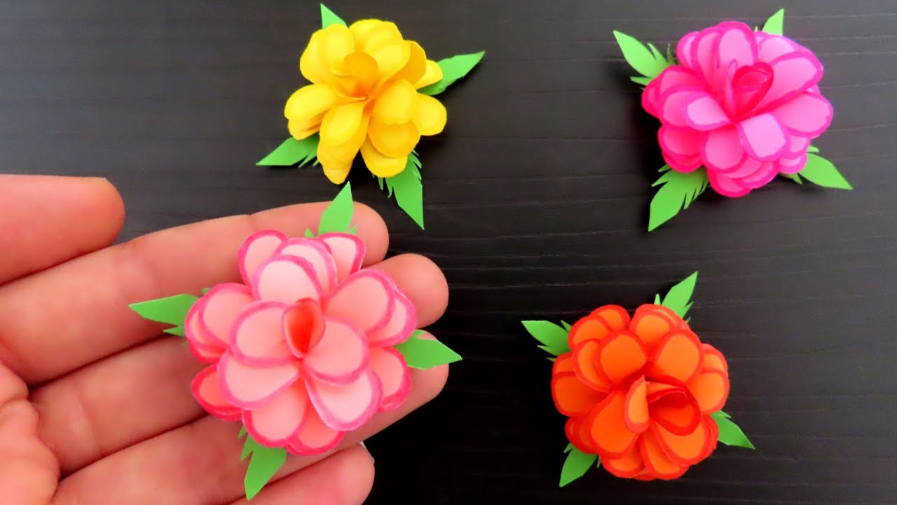 Flores de Papel muy fáciles de hacer!! 