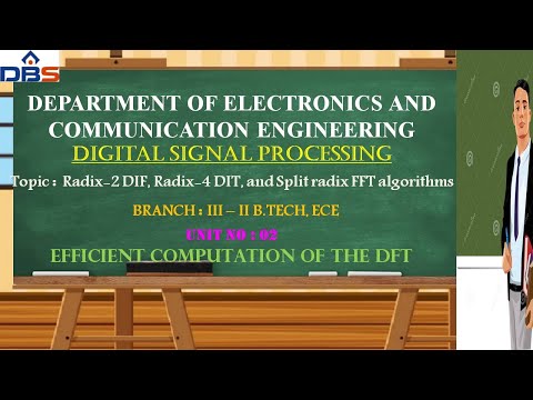 Radix-2 DIF | Radix-4 DIT | Split Radix FFT Algorithms | DSP | ECE ...