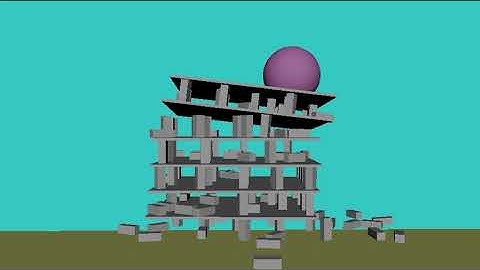 Tower Collapse Simulation with Maya Rigid BodyDynamics