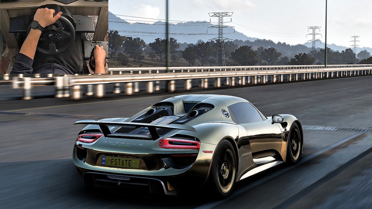 PORSCHE 918 SPYDER FORZA HORIZON 5 HIGHWAY SPEED TEST - YouTube