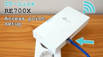 TP-Link RE700X Wi-Fi 6 extender dual band • Access point mode setup