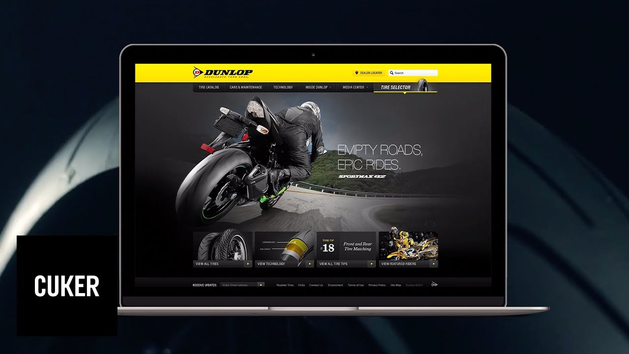 DUNLOP Digital Strategy & Website | Cuker Agency