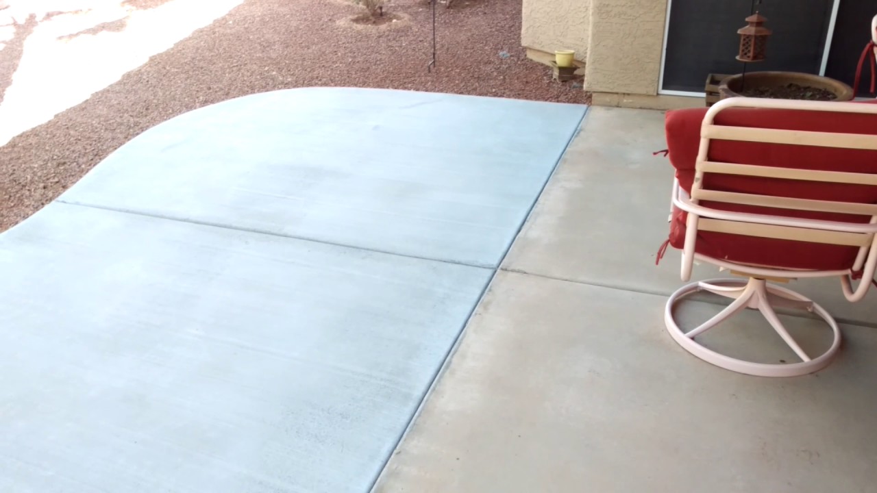 New Concrete Patio Addition in Surprise Arizona YouTube