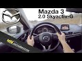 Mazda 3 2.0 Skyactiv-G (88 kW) POV Test Drive + Acceleration 0-200 km/h