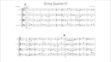 String Quartet IV Score video