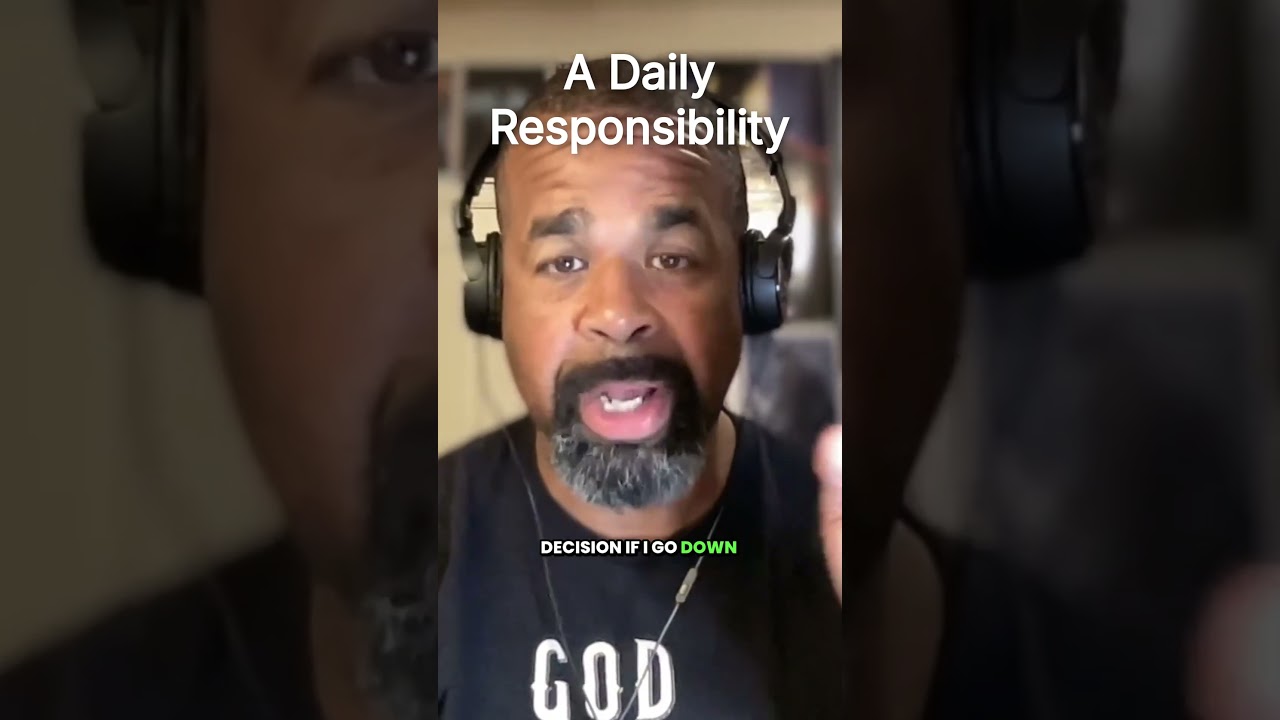A Daily Responsibility  #faith #faithhabits #bible