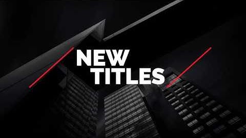 Modern Titles. After Effects Project on Videohive.net
