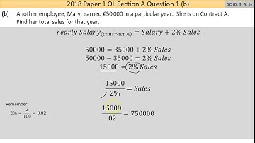 Maths screencast 2018 Paper 1 LC OL Question 1