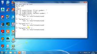 How to create calculator in notepad