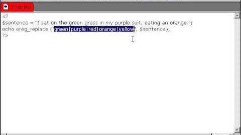 0511 Replacing Text Using Regular Expressions