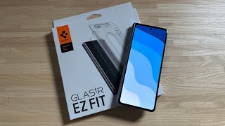 Samsung Galaxy Z Fold 5 Spigen Tempered Glass EZ Fit Screen Protector Installation!