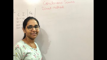 Statistics I Types of continuous series part-2 I