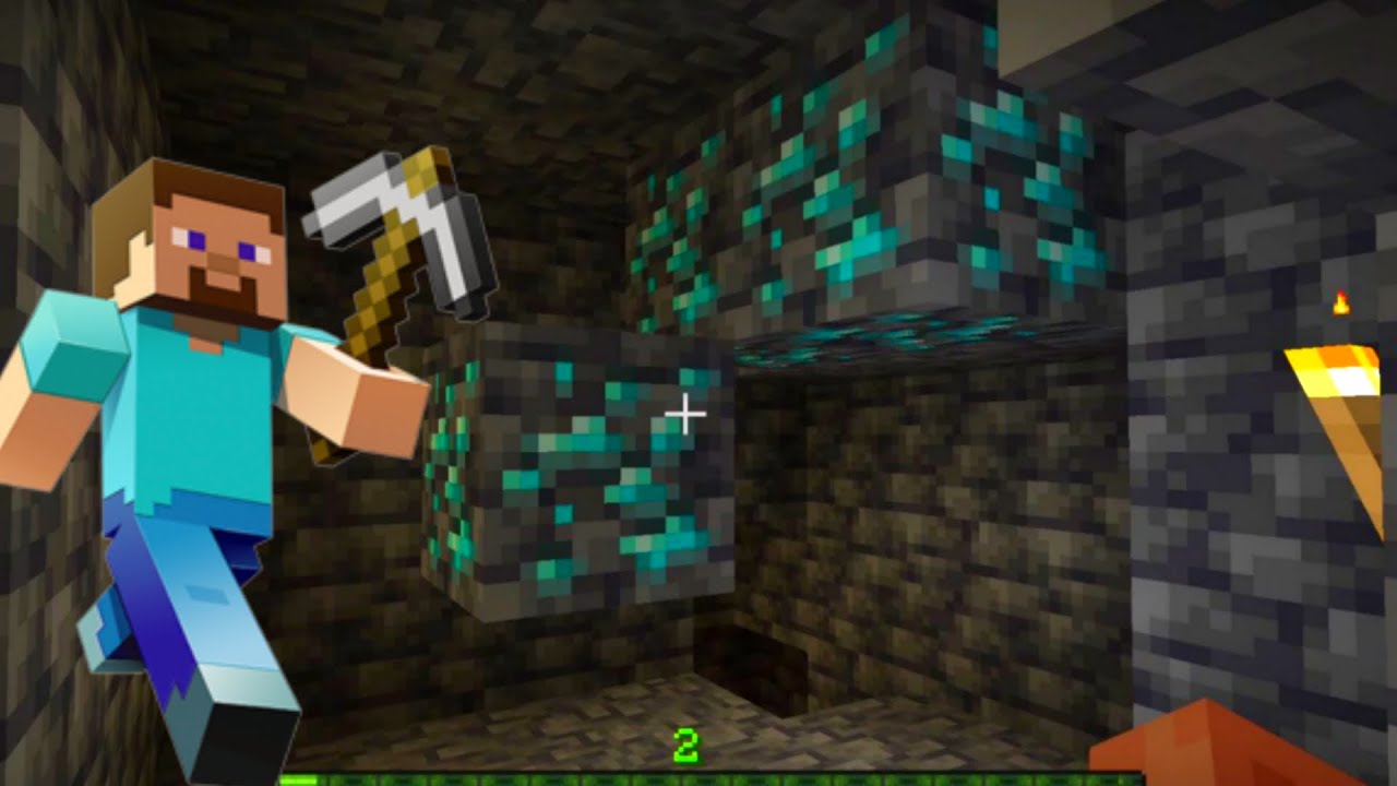 I FIND MY FIRST DIAMOND IN MINECRAFT - YouTube