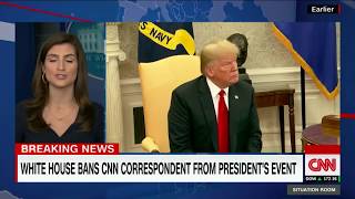 CNN Reporter Banned from White House press event for shouting questions at Trump about Cohen tapes