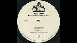 Prince Paul - More Than U Know (Instrumental) ft. De La Soul