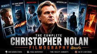 Christopher Nolan Complete Filmography Explained in Telugu 🔥 Memento to Oppenheimer
