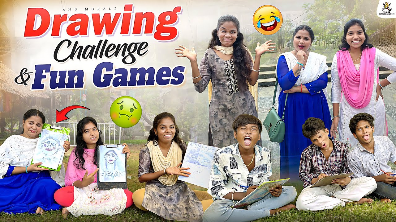 Drawing challenge😂 || #anumurali #familyvlogs #teluguvlogs