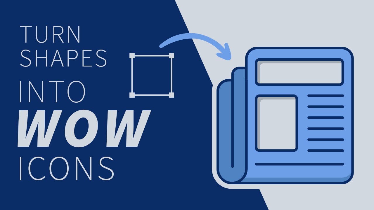 Make Icons That Say WOW — Easy Newspaper illustration