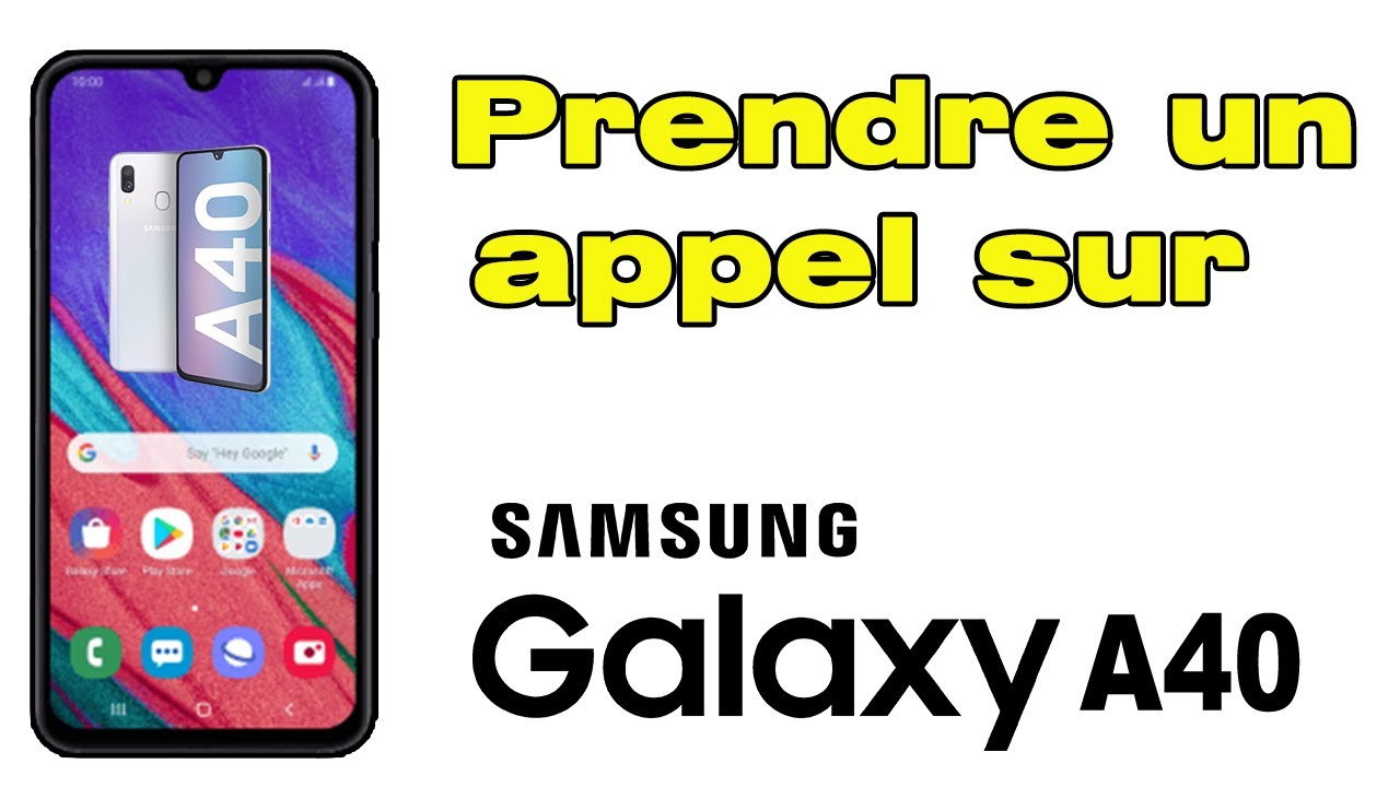 Comment prendre un appel sur Samsung A40 - YouTube