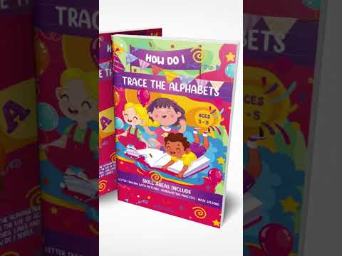 HOW DO I: TRACE THE ALPHABETS AGES 3-5, Letters Tracing Handwriting Practice workbook. #Shorts