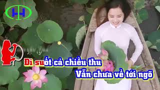 Chiều sông Thương, NS. An Thuyên, Lời Hữu Thỉnh, Thể hiện cs. Minh Phương, chuyển thể KARAOKE chuẩn.