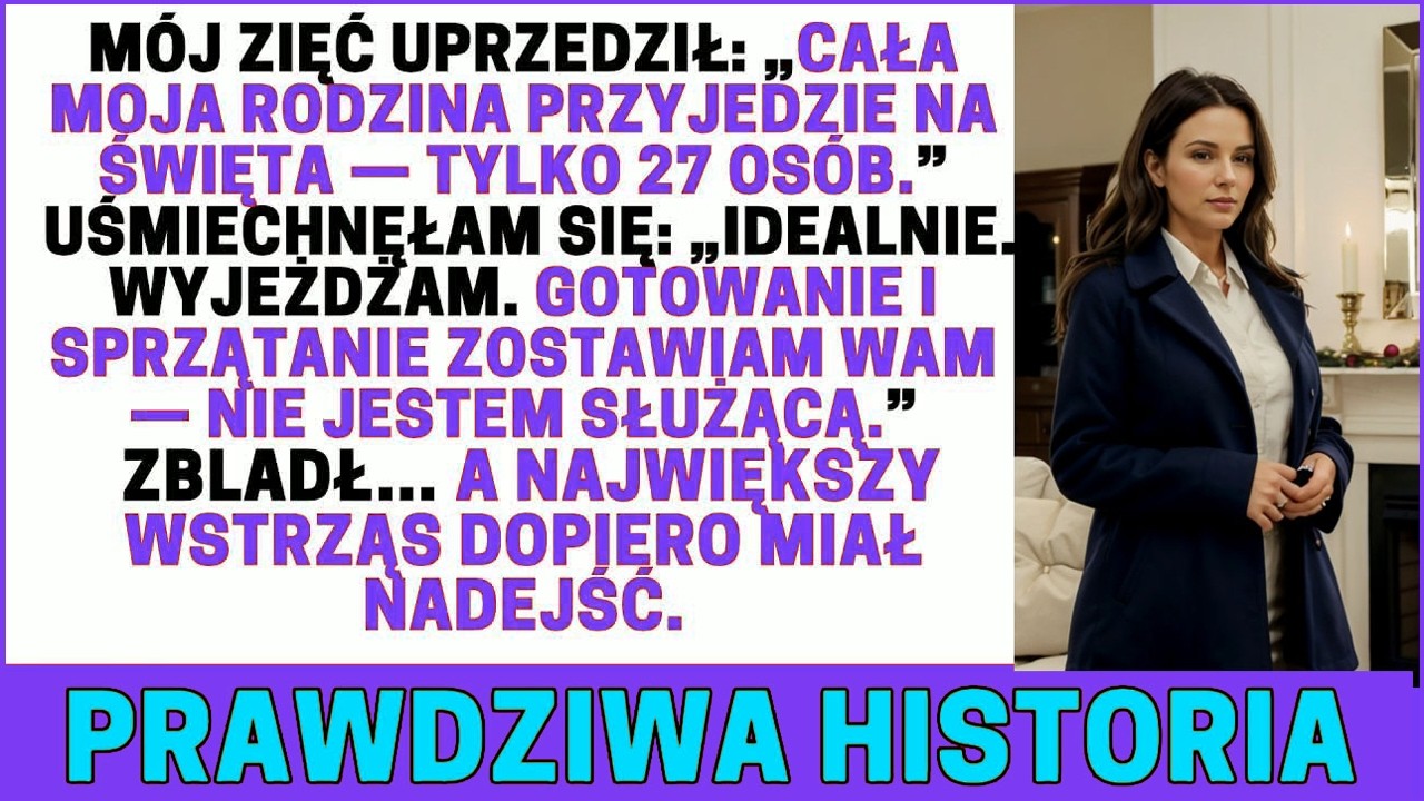 Usiadłam przy deserze, gdy mój zięć odchrząknął i powiedział: „Mamo, Katarzyno, na święta przyjedzie do nas 27 osób. Liczę na ciebie w kwestii przygotowań”. Przez dwadzieścia lat byłam idealną...