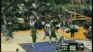 Kobe Bryant 40 points 8 rebounds 6 dimes 2/2 vs Mavs 2004-05