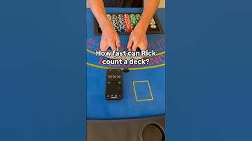 Using the hi-lo Method! How fast can Rick count a deck of Cards #blackjack #casino #betting #win