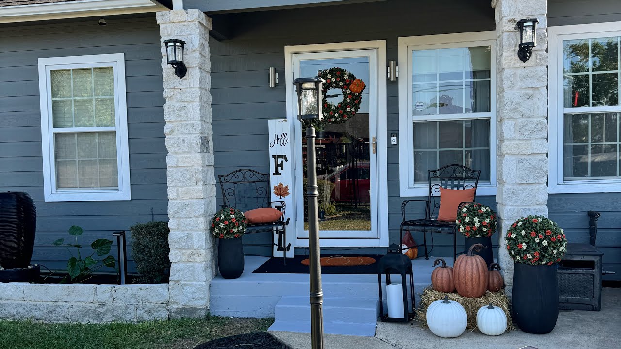 FALL YARD  REFRESH WITH SOLAR LIGHTS