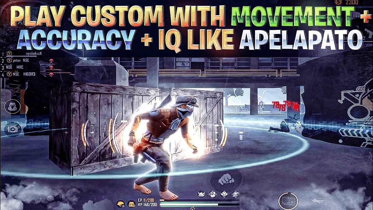 Play Custom With MOVEMENT + ACCURACY + IQ Like Apelapato | Apelapato Movement Trick | Custom Tips