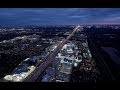 Saturday Evening Flying Above Interstate 10  In Houston Texas (4K Drone)