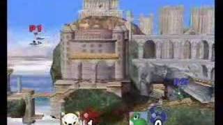 Meta Knight Flying Around Hyrule
