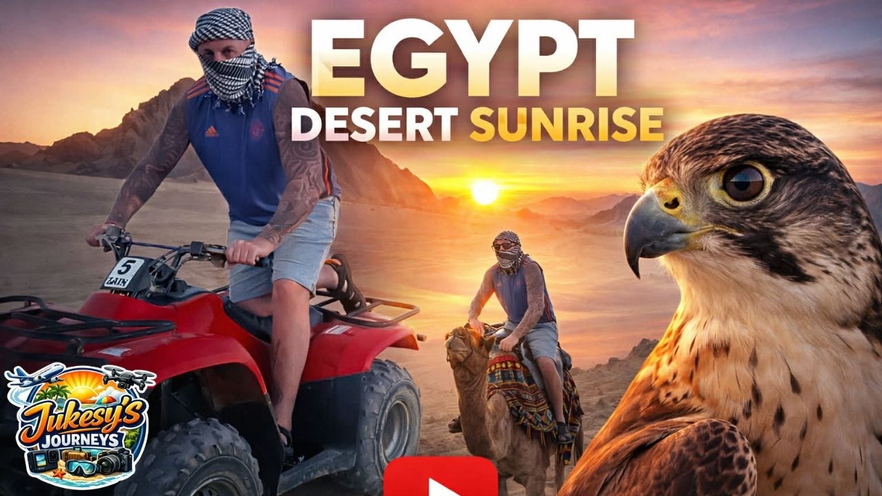 Racing the Sunrise in Egypt's Desert ! Quad Bikes & Camels 🐪🏜️🦅